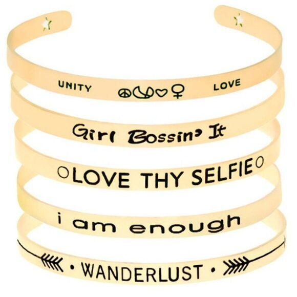 2/$21 Ladies Motivational Bracelet Set 2 - Picture 1 of 14